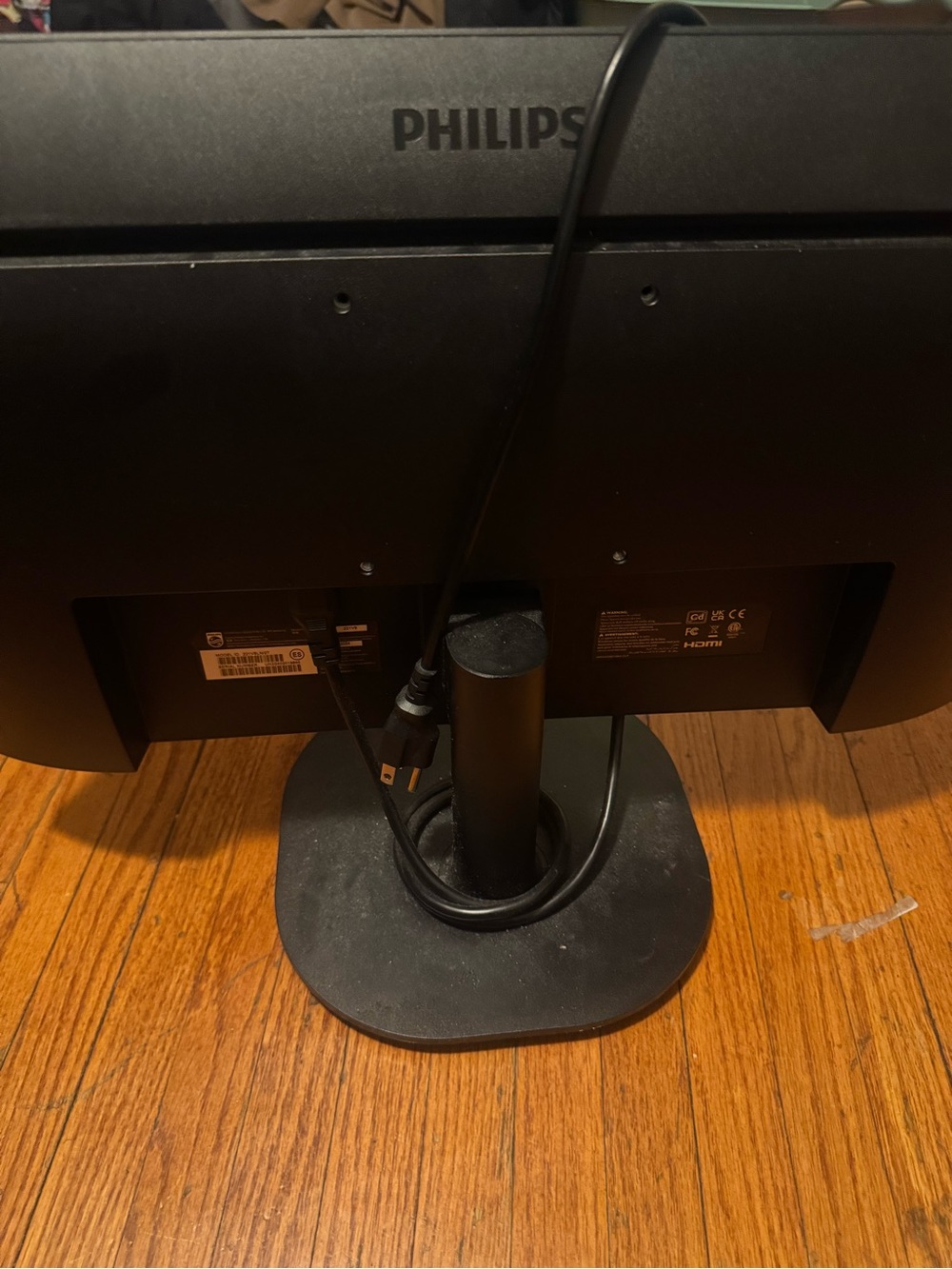 Philips Black and Silver Computer Monitor - Picture 2 of 2
